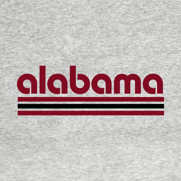 Retro Alabama Stripes by Now Boarding